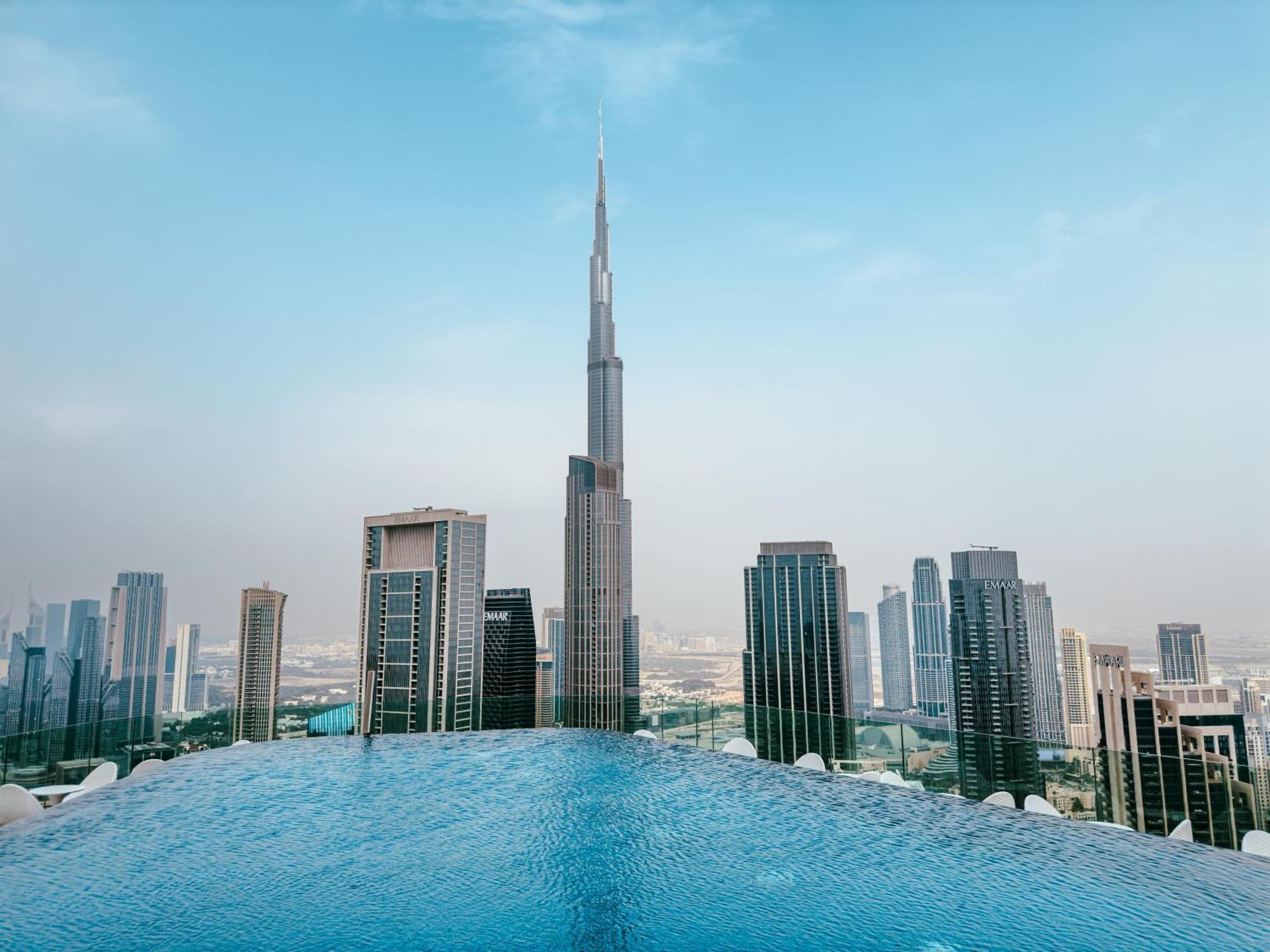 Aliving Luxury 2Br With Infinity Pool At Paramount Hotel Midtown Close To Dubai Mall & Burj Khalifa מראה חיצוני תמונה